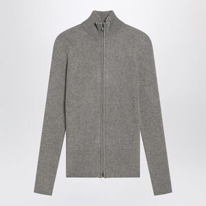 Fear Of God Essentials Women's Ribbed Grey Zip Cardigan